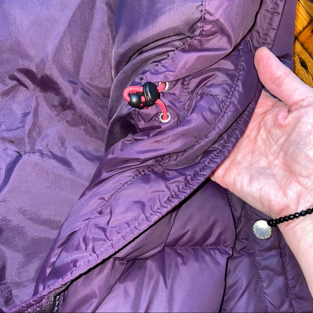 Land’s End BlackBerry Purple Quilted Puffer Down Feathers Jacket Coat - Picture 4 of 9